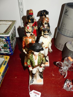 Lot 46 - A collection of seven French porcelain figures...