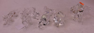 Lot 47 - A collection of nine Swarovski Crystal animal...