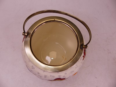 Lot 54 - A 20th century porcelain biscuit barrel,...