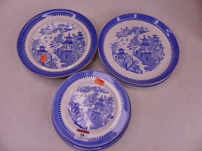 Lot 58 - A collection of Royal Worcester porcelain blue...
