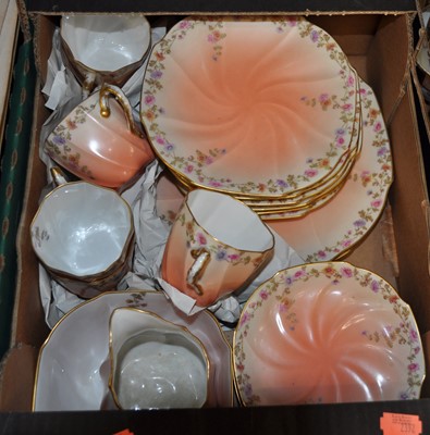 Lot 72 - A 20th century Limoges floral decorated blush...