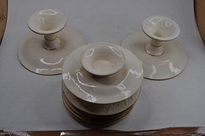 Lot 97 - A 19th century porcelain stilton dish and...