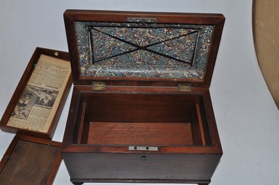 Lot 112 - An early 19th century mahogany box, the...