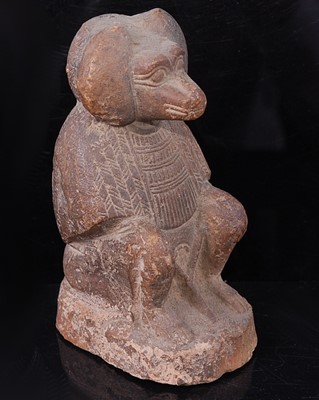Lot 392 - A moulded and tooled terracotta figure of the...