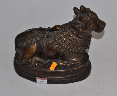 Lot 140 - A contemporary Indian bronze model of a...