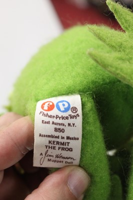 Lot 176 - A box of assorted soft toys, to include Kermit...