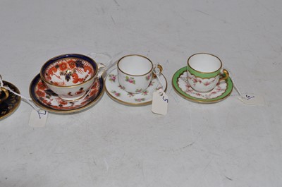 Lot 222 - A Victorian TA & S Green miniature teacup and...