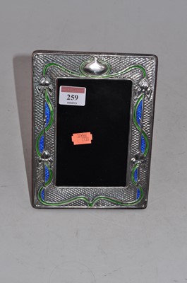 Lot 259 - A modern Art Nouveau style silver, green and...