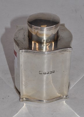 Lot 260 - A George V Scottish silver tea canister, of...