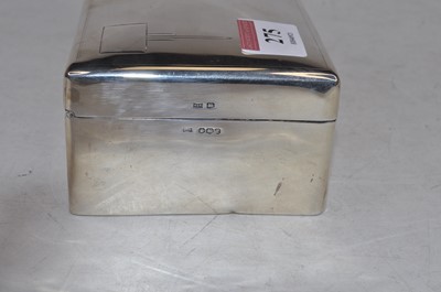 Lot 275 - A George VI silver table cigarette box, of...