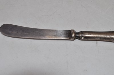 Lot 282 - A set of six early 20th century tea knives,...