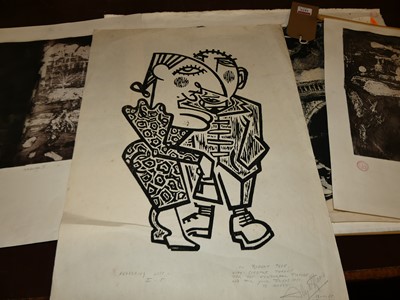 Lot 1035 - Gerald Woods (b.1942) - Jackfield, lithograph,...