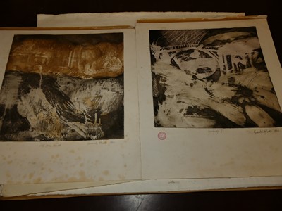Lot 1035 - Gerald Woods (b.1942) - Jackfield, lithograph,...