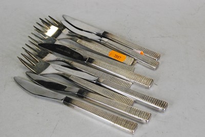 Lot 461 - A set of six British Airways stainless steel...