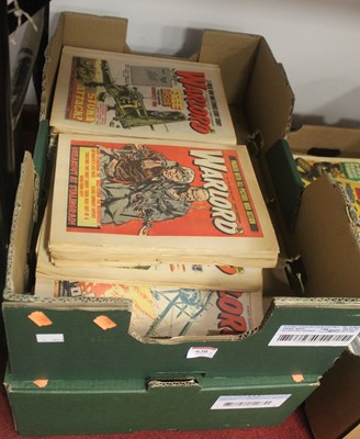 Lot 486 - Two boxes of children's 'Warlord' comic magazines