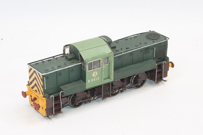 Lot 389 - Diesel D9513 0-6-0 loco, BR green, finescale...