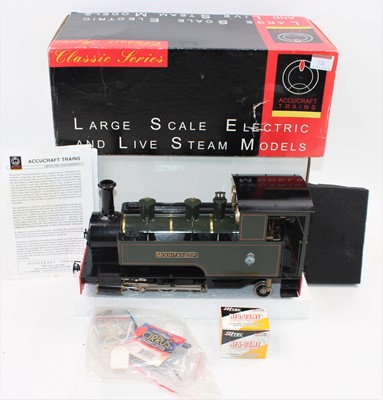 Lot 396 - Accucraft live steam 0-6-2 side tank loco...