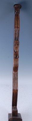 Lot 200 - An African ceremonial staff type figure,...