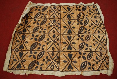 Lot 134 - A Batik style wall hanging, having a central...