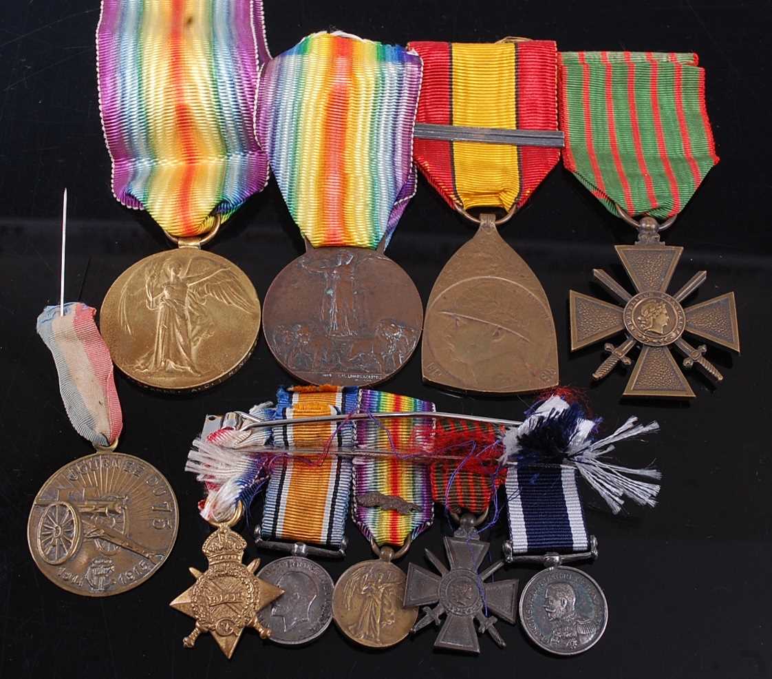 Lot 42 - A collection of medals, to include WW I...