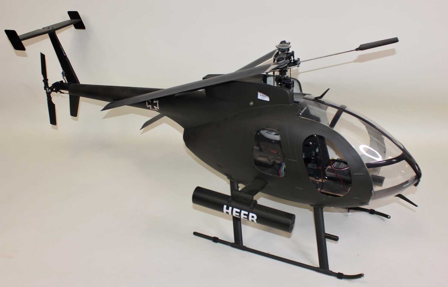 Lot 1423 - A Huges 500 Radio Controlled Helicopter,...