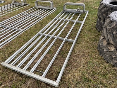 Lot 232 - Pair of 12ft Heavy Duty Galvanised Gates