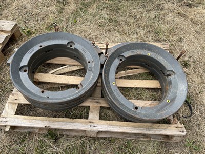 Lot 194 - 6 x 50kg Claas Wheel Weights