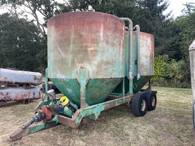 Lot 208 - Tandem Axle Pig Blower Feed Trailer