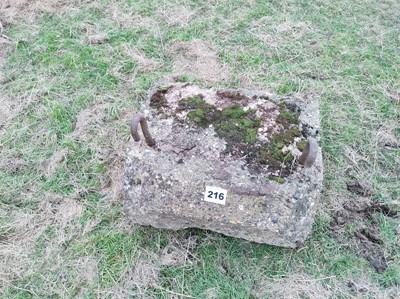 Lot 216 - Rear Concrete Weight