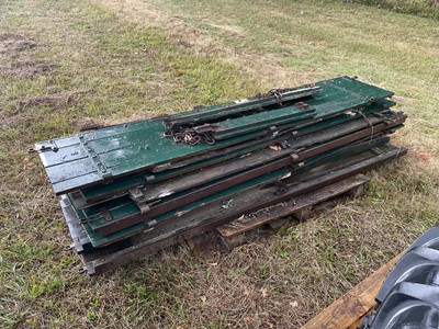 Lot 244 - Vintage Lorry Drop Down Side Panels with Posts...