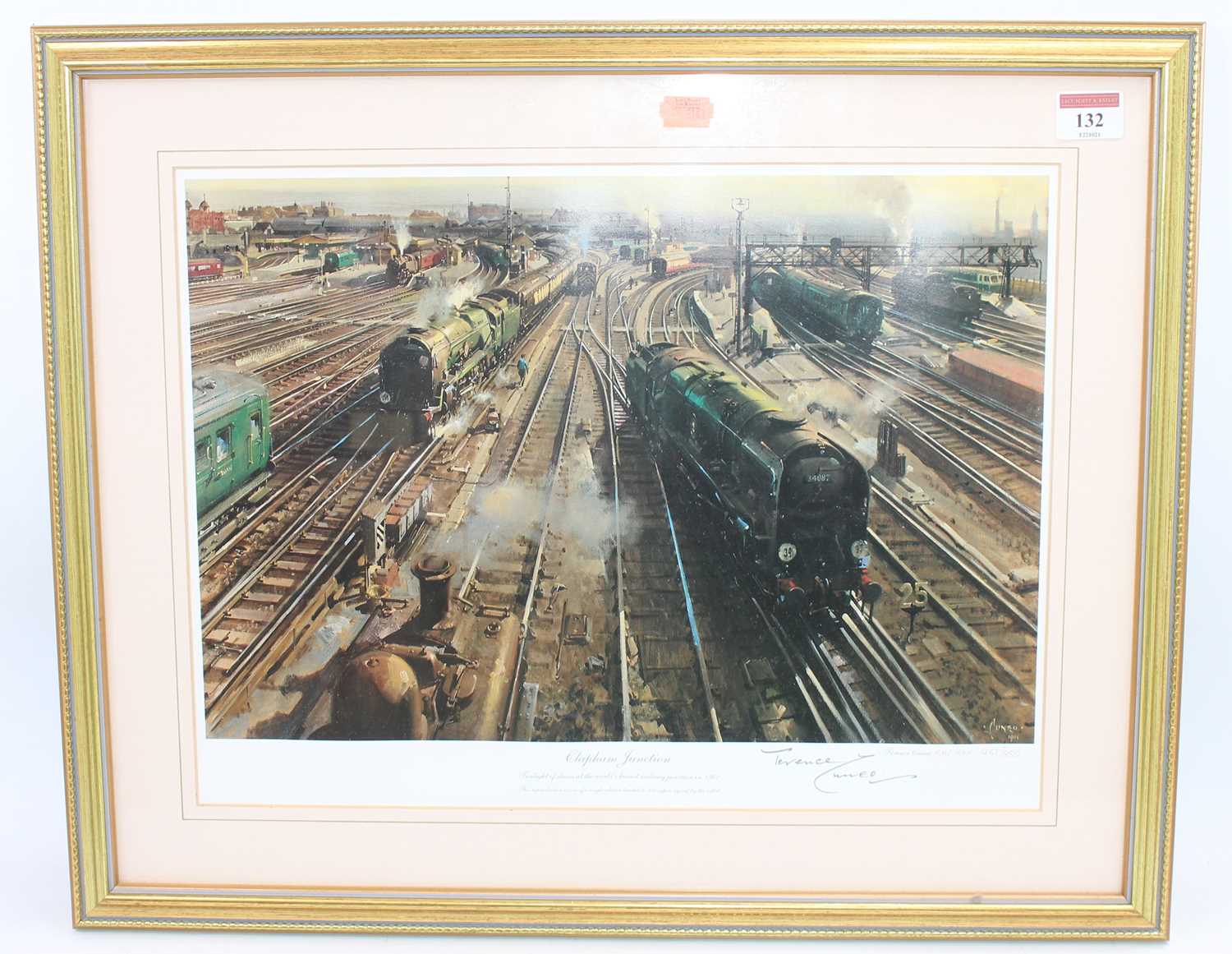 Lot 132 - Terrence Cuneo "Clapham Junction" Framed and...