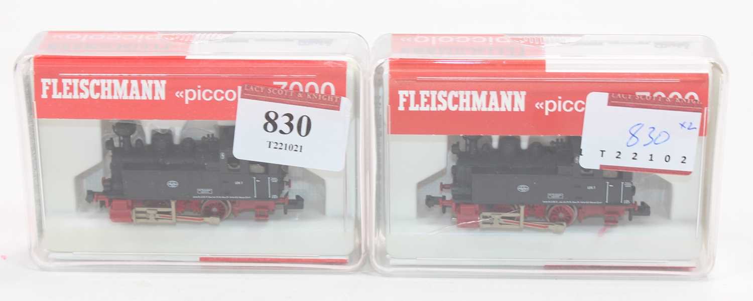 Lot 830 - Two Fleischmann 'Piccolo' 7000 0-4-0 tank...