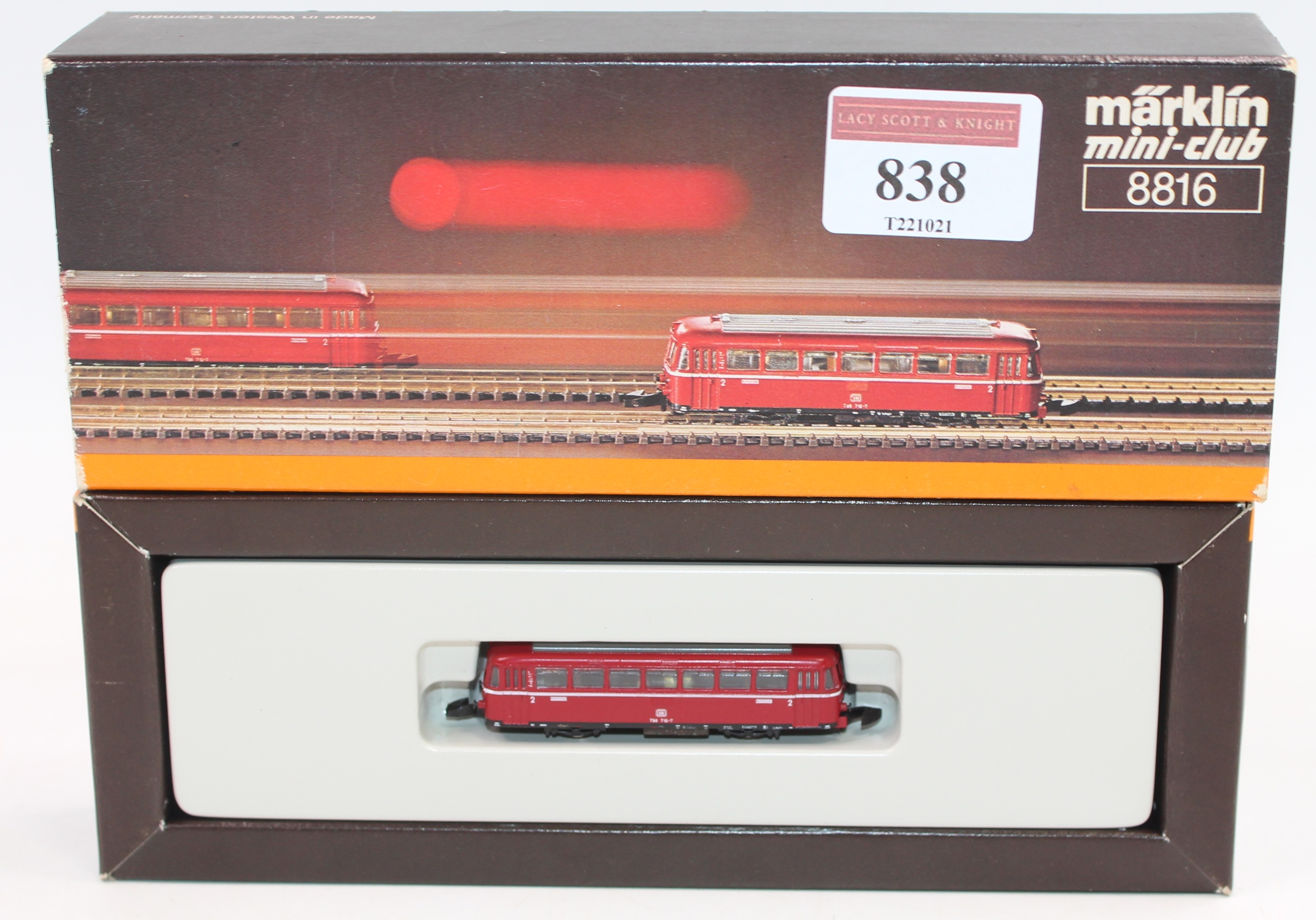 Lot 838 - Marklin Z gauge Mini Club 8816 German