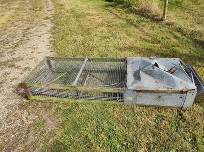 Lot 103 - Chicken Box Carrier and Coop