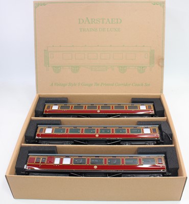 Lot 446 - Darstaed Set A of 3 Period II LMS coaches, nos....