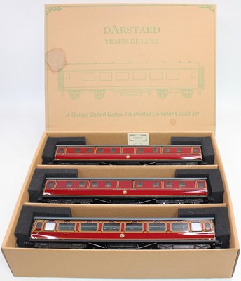 Lot 447 - Darstaed Set C of 3 Period III LMS coaches,...