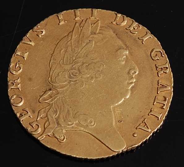 Lot 2003 - Great Britain, 1793 gold spade guinea, George...