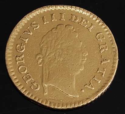 Lot 2058 - Great Britain, 1800 gold 1/3 guinea, George...