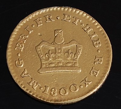 Lot 2058 - Great Britain, 1800 gold 1/3 guinea, George...