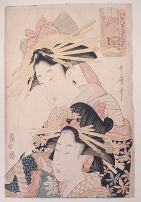 Lot 2472 - Kitagawa Utamaro II (?-1831) – Two beauties...