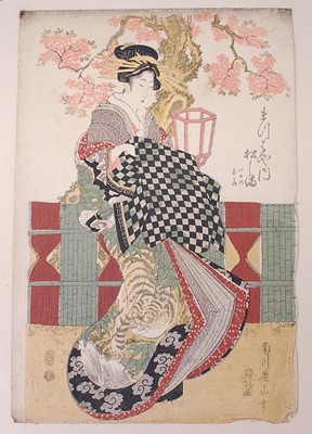 Lot 2473 - Kikugawa Eizan (1787-1867) –The courtesan...