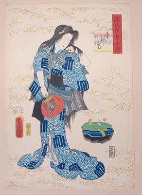 Lot 2474 - Utagawa Kunisada (Toyokuni III) (1786-1865)...