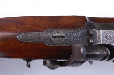 Lot 232 - A cased pair of English percussion pistols by...