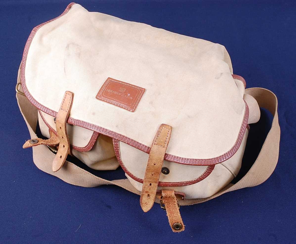 Lot 344 - A House of Hardy cream canvas fishing bag