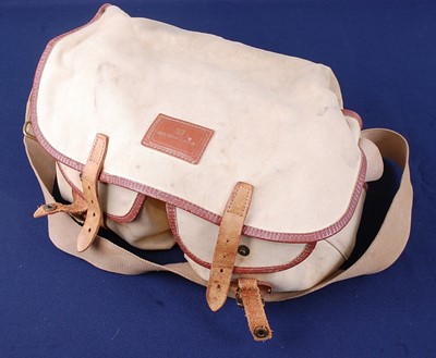Lot 344 - A House of Hardy cream canvas fishing bag with...