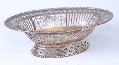 Lot 2123 - * A late 19th century silver sweetmeat dish,...