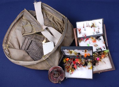 Lot 354 - A collection of fishing tackle to include a...