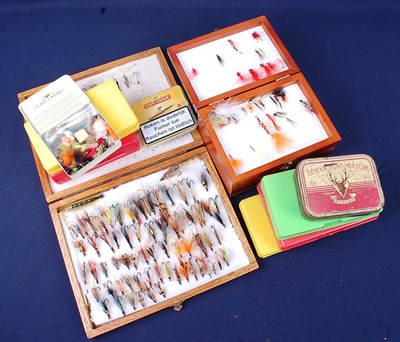 Lot 354 - A collection of fishing tackle to include a...