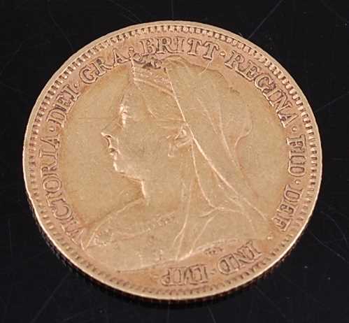 Lot 2080 - Great Britain, 1901 gold half sovereign,...