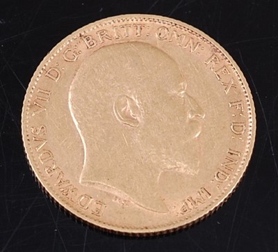 Lot 2083 - Great Britain, 1908 gold half sovereign,...